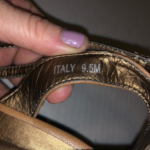 Bke caramel & bronze wedges/sandals - Picture 8 of 10